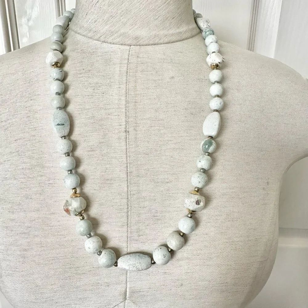 Jasper stone necklace